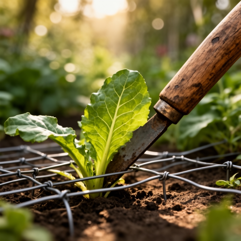 Steps for installing a gopher wire barrier under beds