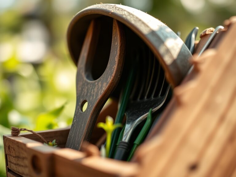 How to prepare a garden for a tool organization task
