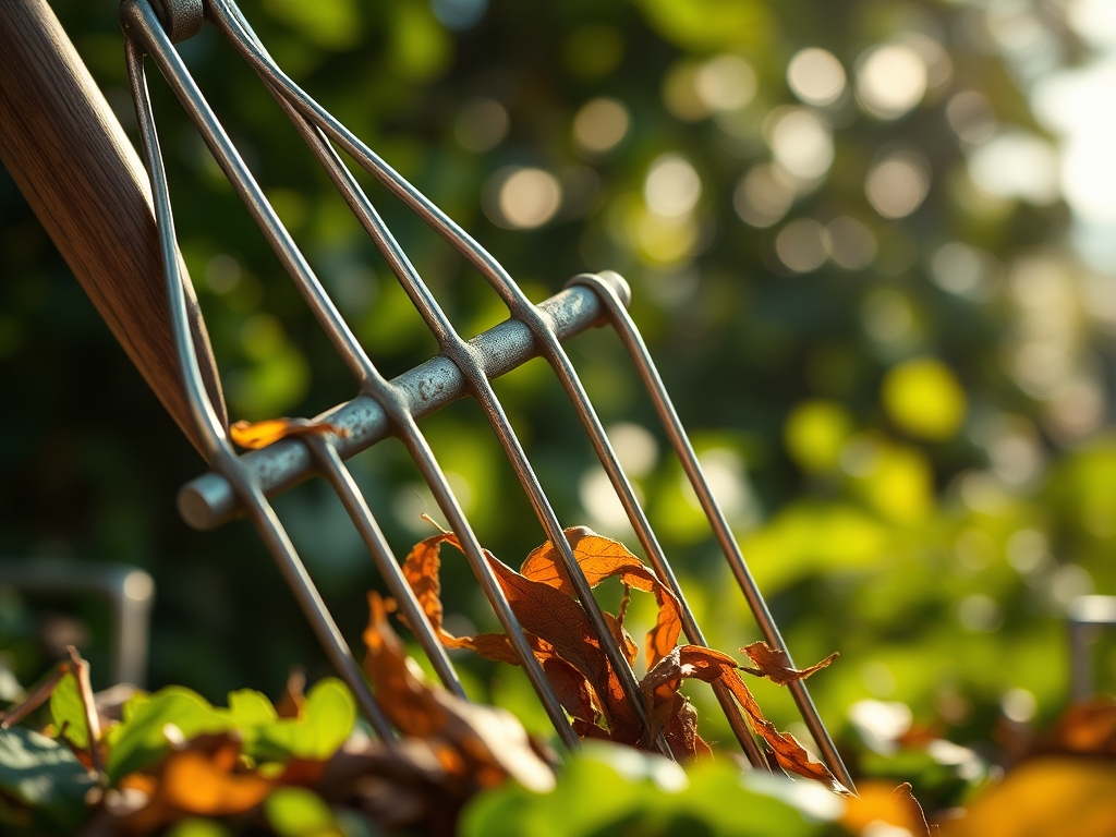 How to prepare a leaf rake for heavy debris