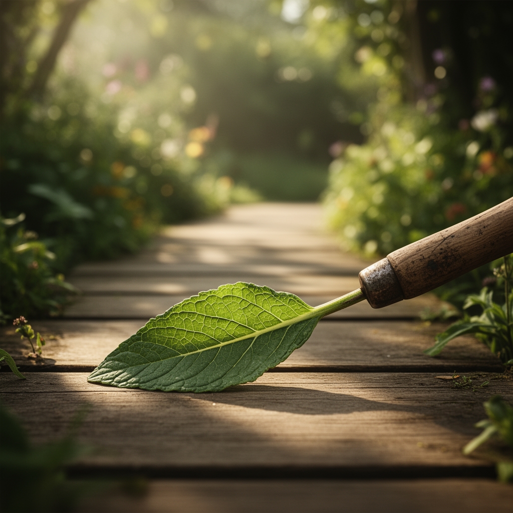 Steps for building a garden boardwalk