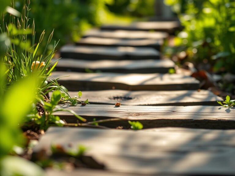 Steps for building a garden path