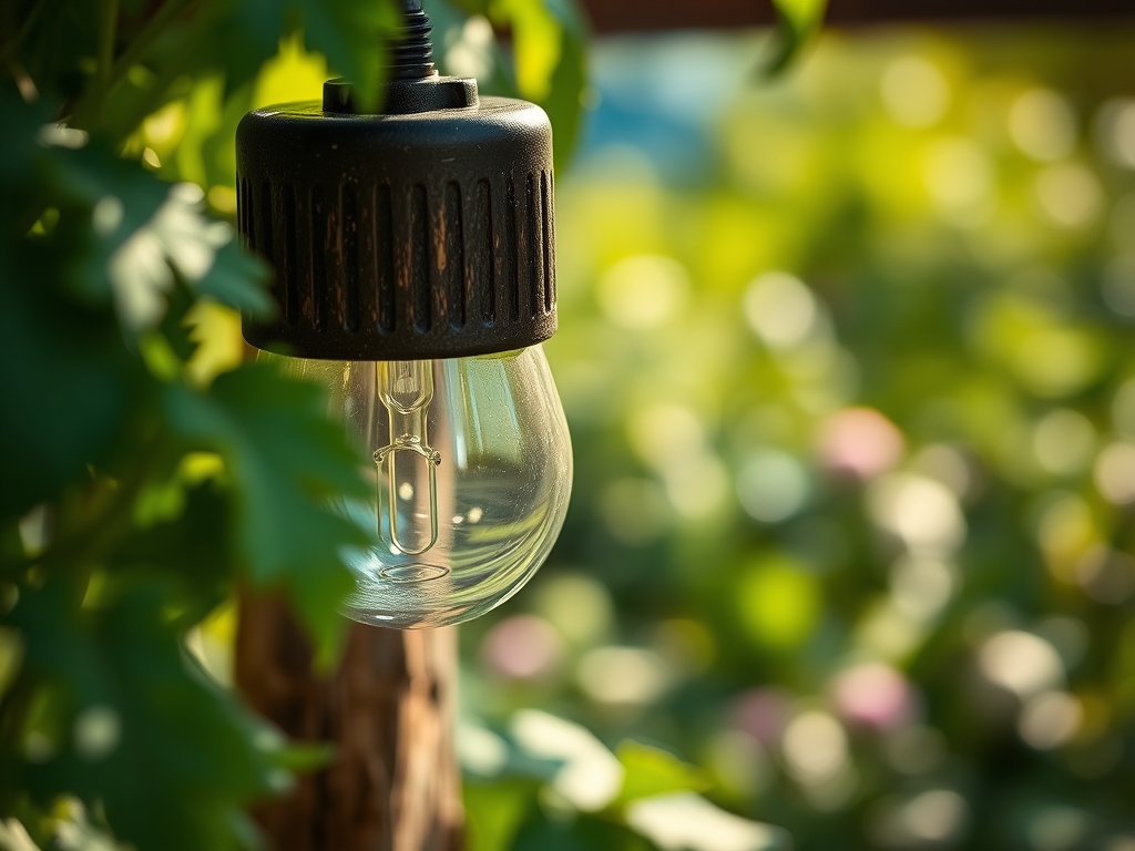 Steps for installing a vegetable garden light