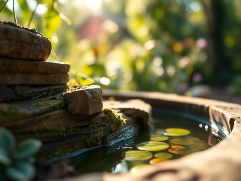 Steps for installing a vegetable garden pond