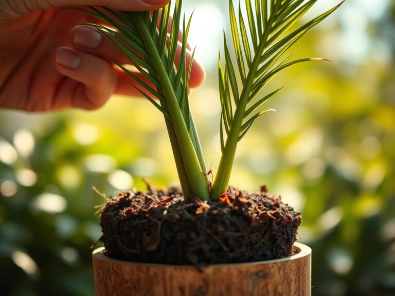 Steps for repotting a ponytail palm