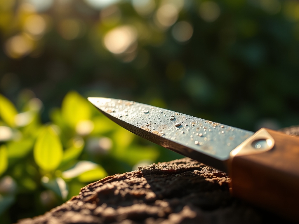 Using a diamond file for hardened steel blades