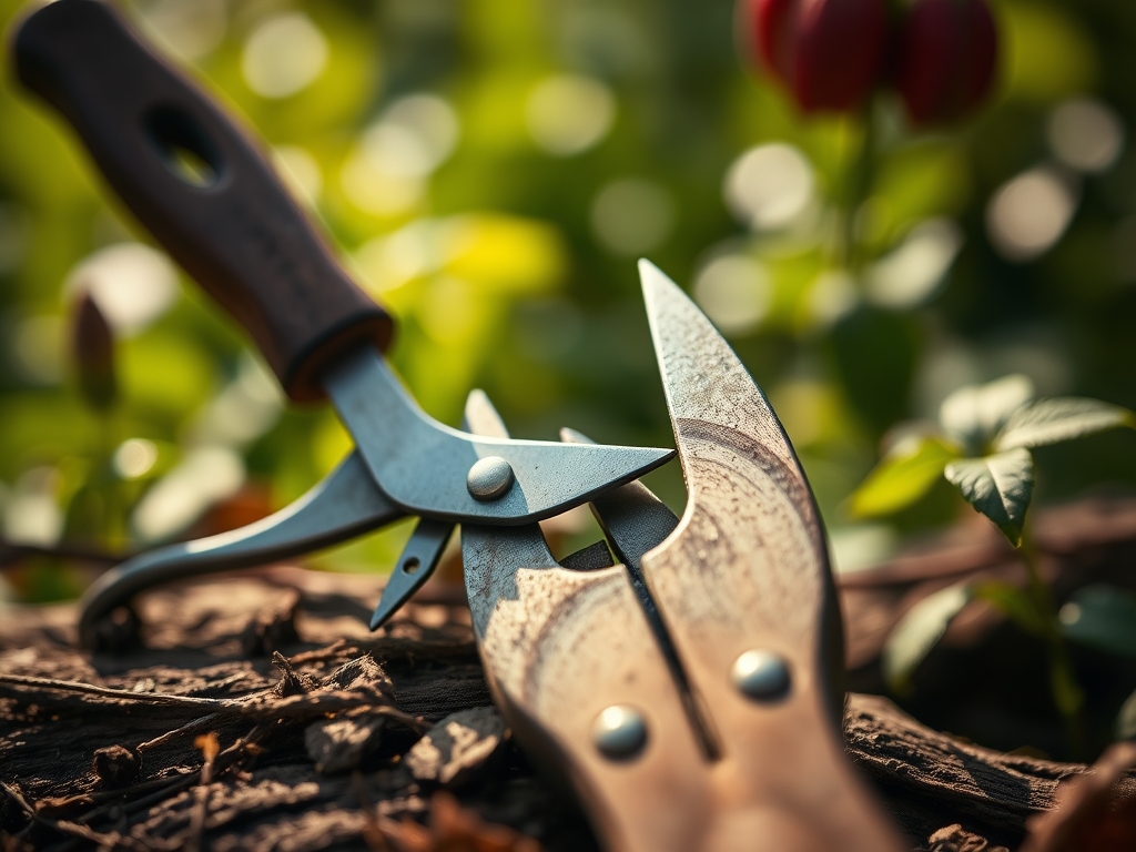 Using a repair task for garden tools